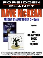 [Dave McKean Signing The Graveyard Book & Squink (Product Image)]