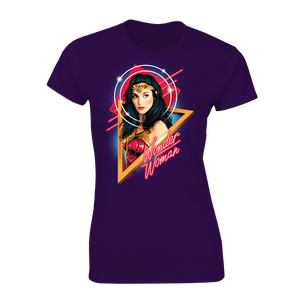 [Wonder Woman 1984: Women's Fit T-Shirt: Neon 80s (Product Image)]