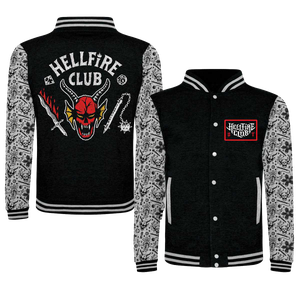 [Stranger Things (Season 4): Varsity Jacket: Hellfire Club (Product Image)]
