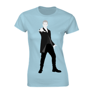 [Doctor Who:  Women's Fit T-Shirt: 12th Doctor Full Vector (Blue) (Product Image)]