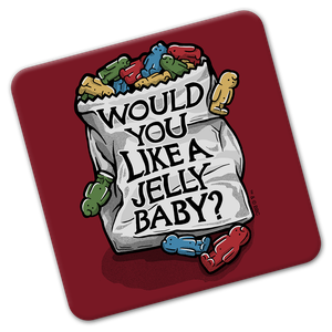 [Doctor Who: The 60th Anniversary Diamond Collection: Coaster: Would You Like A Jelly Baby? (Product Image)]