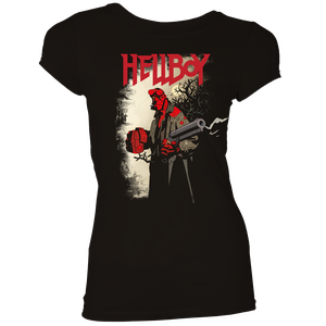 [Hellboy: Women's Fit T-Shirt: Smokin' By Mike Mignola (Product Image)]