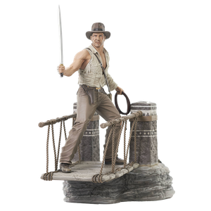 [Indiana Jones & The Temple Of Doom: Deluxe Gallery PVC Statue: Indiana Jones (Rope Bridge) (Product Image)]