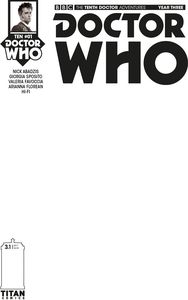 [Doctor Who: 10th Doctor: Year Three #1 (Blank Sketch Variant) (Product Image)]