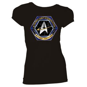 [Star Trek: Voyager: Women's Fit T-Shirt: Starfleet Command (Black) (Product Image)]