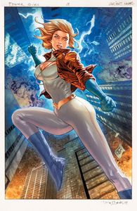 [Power Girl #9 (Cover B Tony S Daniel Card Stock Variant: House Of Brainiac) (Product Image)]