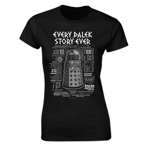 [Doctor Who: 60th Anniversary Diamond Collection: Women's Fit T-Shirt: Every Dalek Story Ever!  (Product Image)]
