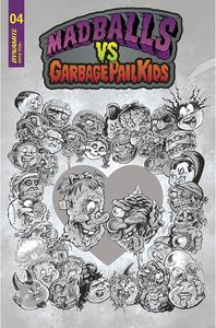 [Madballs Vs. Garbage Pail Kids #4 (Cover D Crosby Black & White Variant) (Product Image)]