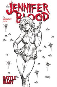 [Jennifer Blood: Battle Diary #4 (Cover D Linsner Line Art Variant) (Product Image)]