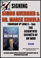 [Simon Guerrier and Dr. Marek Kukula Signing The Scientific Secrets of Dr Who (Product Image)]