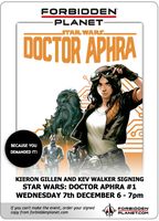 [Kieron Gillen and Kev Walker Signing Star Wars: Doctor Aphra #1 (Product Image)]