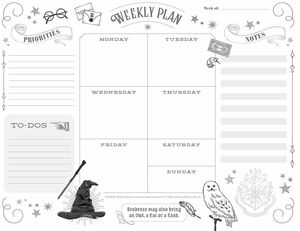[Harry Potter: Weekly Planner Notepad (Hardcover) (Product Image)]