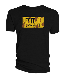 [Ghostbusters: Afterlife: T-Shirt: Ecto-1 Plate (Product Image)]