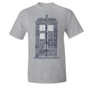 [Doctor Who: T-Shirt: Iconic Quotes (Product Image)]