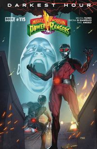[The cover for Mighty Morphin Power Rangers #115 (Cover A Clarke)]