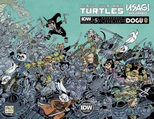 [Teenage Mutant Ninja Turtles/Usagi Yojimbo: WhereWhen #5 (SDCC 2023 Stan Sakai Foil Variant) (Product Image)]