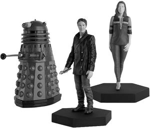 [Doctor Who Figurine Collection: Companion Set #10: 8th Doctor Leather Jacket, Liv Chenka, Dalek (Big Finish) (Product Image)]
