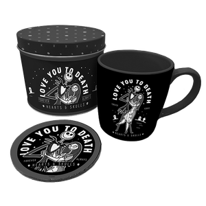 [Nightmare Before Christmas: Mug & Coaster In Tin Gift Set: Love You To Death (Product Image)]