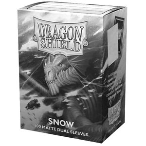 [Dragon Shield: 100 Matte Dual Sleeves: Snow (Product Image)]