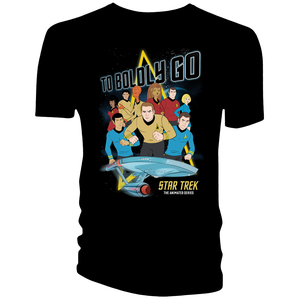 [Star Trek: The Animated Series: T-Shirt: Crew & Badge (Product Image)]