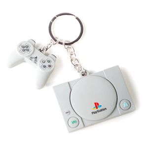 [PlayStation: 3D Rubber Keychain: Console & Controller (Product Image)]