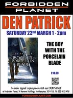 [Den Patrick Signing The Boy with the Porcelain Blade (Product Image)]
