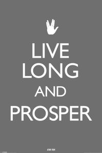 [Star Trek: Poster: Live Long And Prosper (Product Image)]