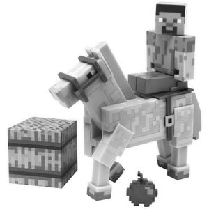 [Minecraft: Action Figure Set: Steve With Horse (Product Image)]