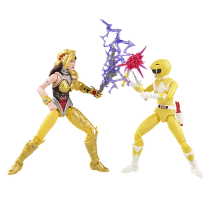 [Mighty Morphin Power Rangers: Lightning Collection Action Figure 2-Pack: Yellow Ranger Aisha Vs Scorpina (Product Image)]