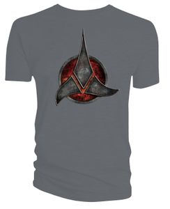 [Star Trek: T-Shirt: Klingon Symbol (Charcoal) (Product Image)]