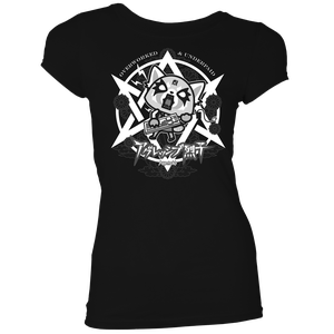 [Aggretsuko: Women's Fit T-Shirt: Heavy Metal Japanese (Product Image)]