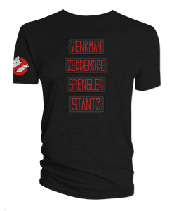 [Ghostbusters: T-Shirt: Team Names			 (Product Image)]