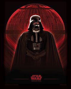 [Rogue One: A Star Wars Story: Framed Print: Darth Vader & Death Star (Product Image)]