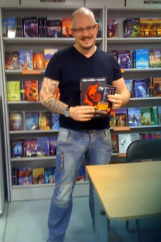 Liam Sharp Signing Gears of War
