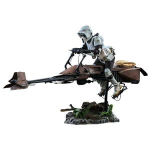 [Star Wars: Return Of The Jedi: Hot Toys 1/6 Scale Action Figure & Vehicle: Scout Trooper & Speeder Bike (Product Image)]