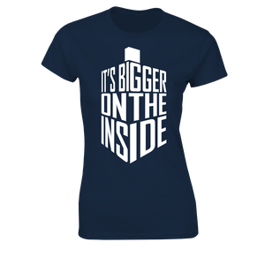 [Doctor Who: Women's Fit T-Shirt: Bigger On The Inside (Product Image)]