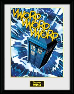 [Doctor Who: 30x40 Framed Print: Comic TARDIS (Product Image)]