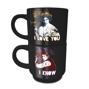 [Star Wars: Stackable Mug Set: Han & Leia (Product Image)]