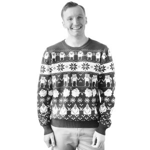 [Adventure Time: Christmas Jumper (Blue) (Product Image)]