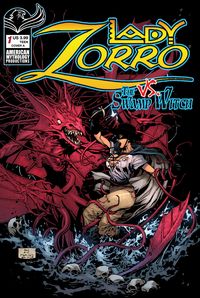 [The cover for Lady Zorro Vs. Swamp Witch: One-Shot (Cover A Martinez)]