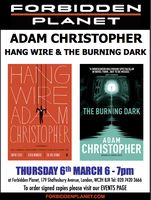[Adam Christopher Signing Hang Wire and The Burning Dark (Product Image)]
