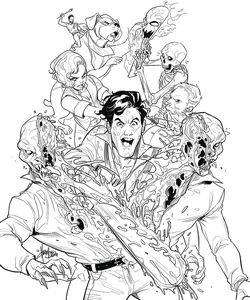 [Death To Army Of Darkness #2 (Andolfo Black & White Virgin Variant) (Product Image)]