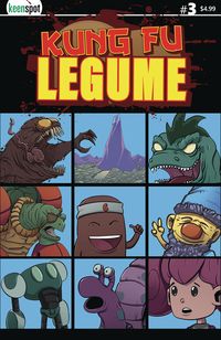 [The cover for Kung Fu Legume #3 (Cover A Michael Adams)]