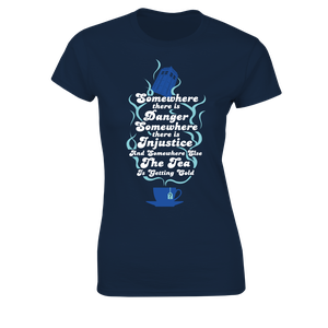 [Doctor Who: Women's Fit T-Shirt: Somewhere There Is Danger... (Product Image)]