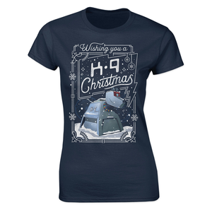 [Doctor Who: Flashback Collection: Women's Fit T-Shirt: K9 & Christmas (Product Image)]