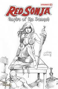 [Red Sonja: Empire Of The Damned #1 (Cover M Linsner Line Art Variant) (Product Image)]