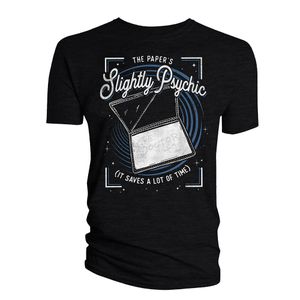 [Doctor Who: T-Shirt: Slightly Psychic Paper (Glow In The Dark) (Product Image)]