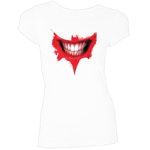 [Batman: Women's Fit T-Shirt: Joker's Smile By Jock (Product Image)]