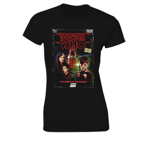 [Doctor Who: Women's Fit T-Shirt: Terror Of The Daleks VHS Throwback (Product Image)]