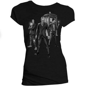 [Doctor Who: T-Shirts: Three Doctors (Skinny Fit) (Product Image)]